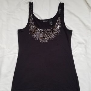 💎Sequence black tank top